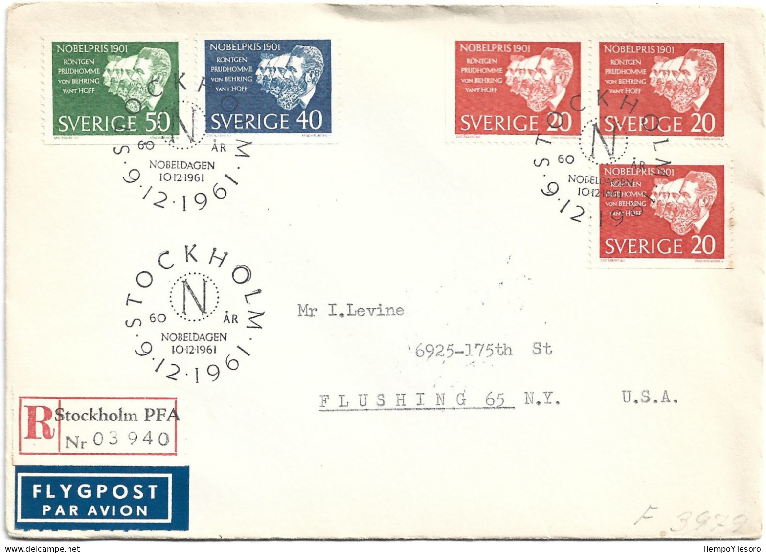 Correspondence - Sweden, Nobelpris, N°1152 - Briefe U. Dokumente
