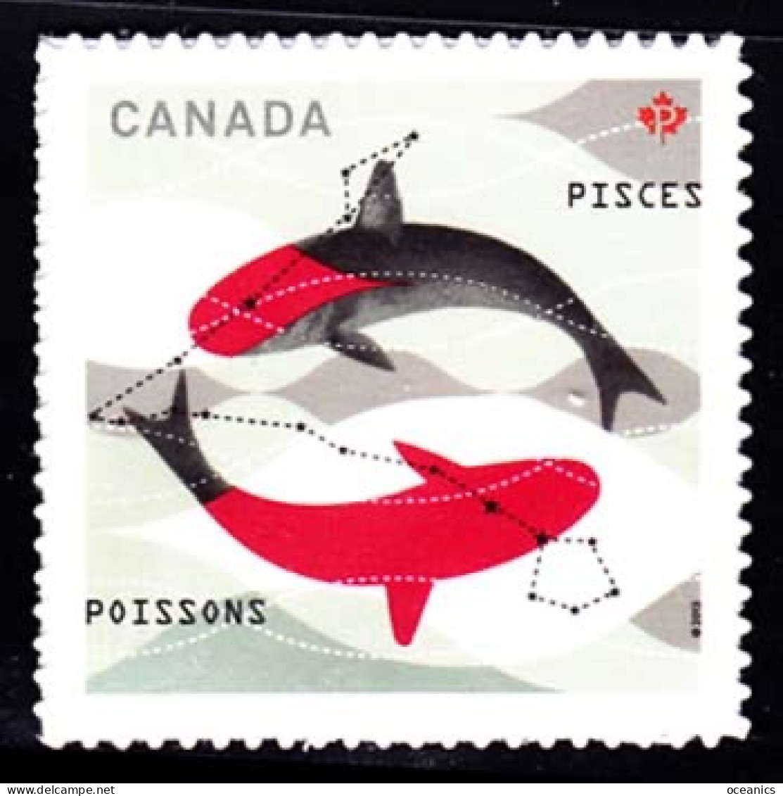 Canada (Scott No.2460 - Signes Du / Zodiac / Signs) [**] (P) Aurucollant / Self Adhesive - Unused Stamps