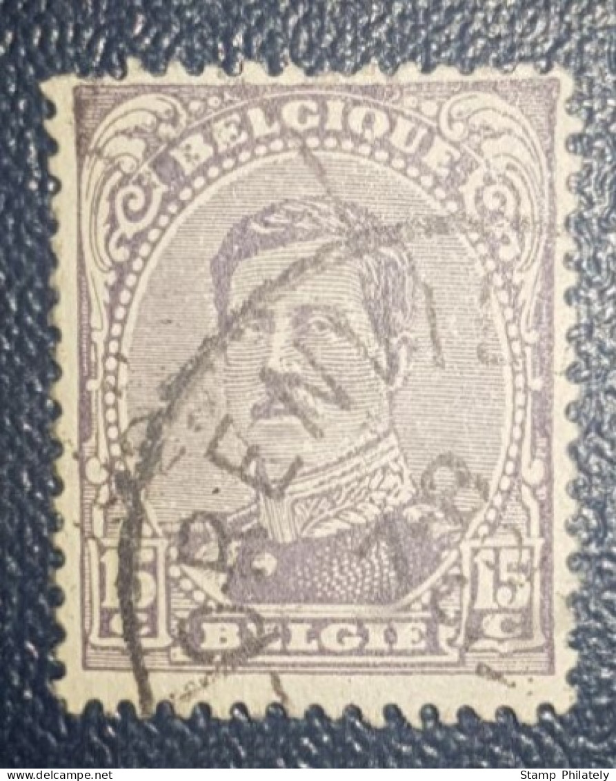 Belgium 15C King Albert 1915 Classic Used Stamp - Otros & Sin Clasificación