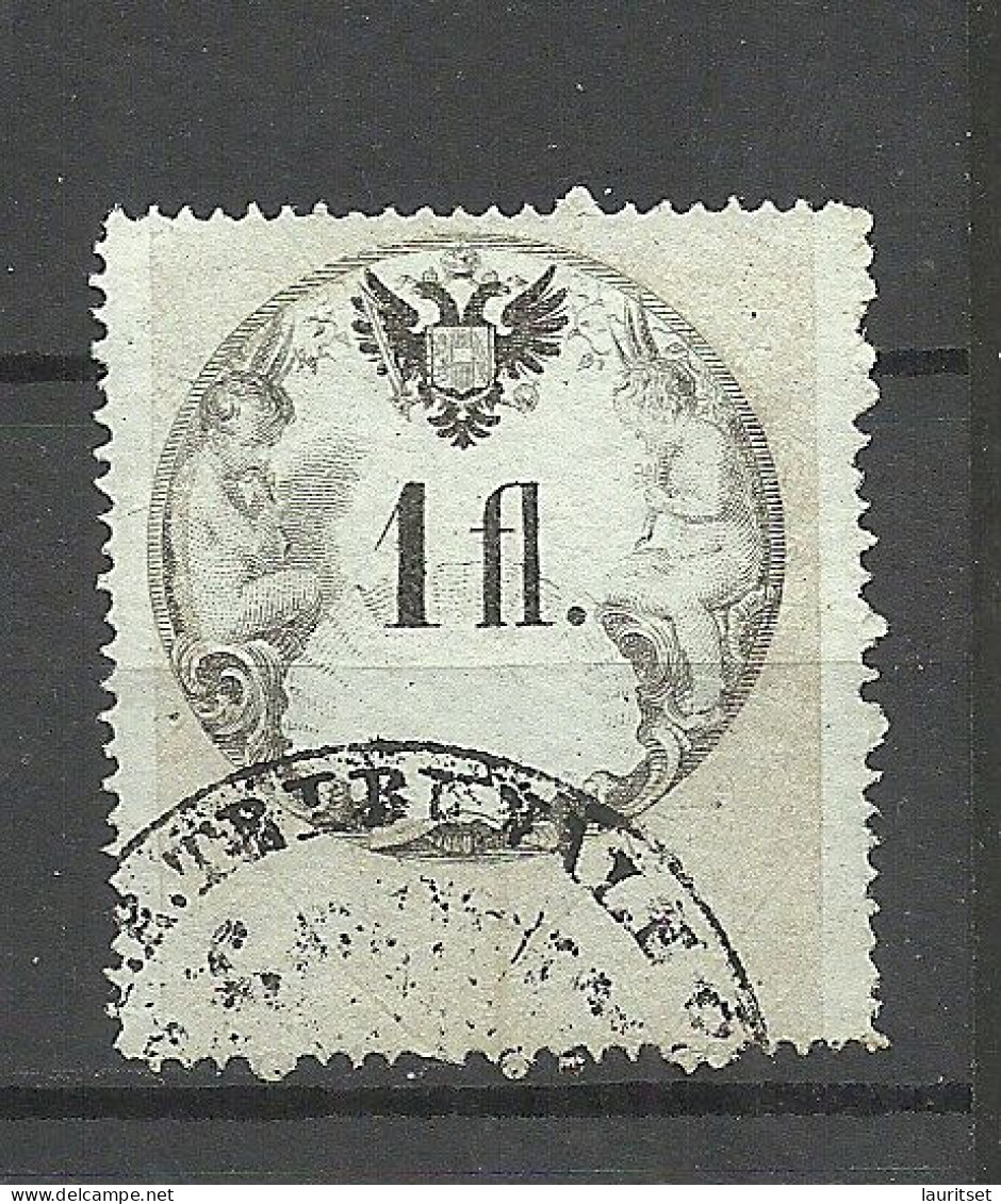 Österreich AUSTRIA 1854 Stempelmarke 1 Fl., O - Revenue Stamps