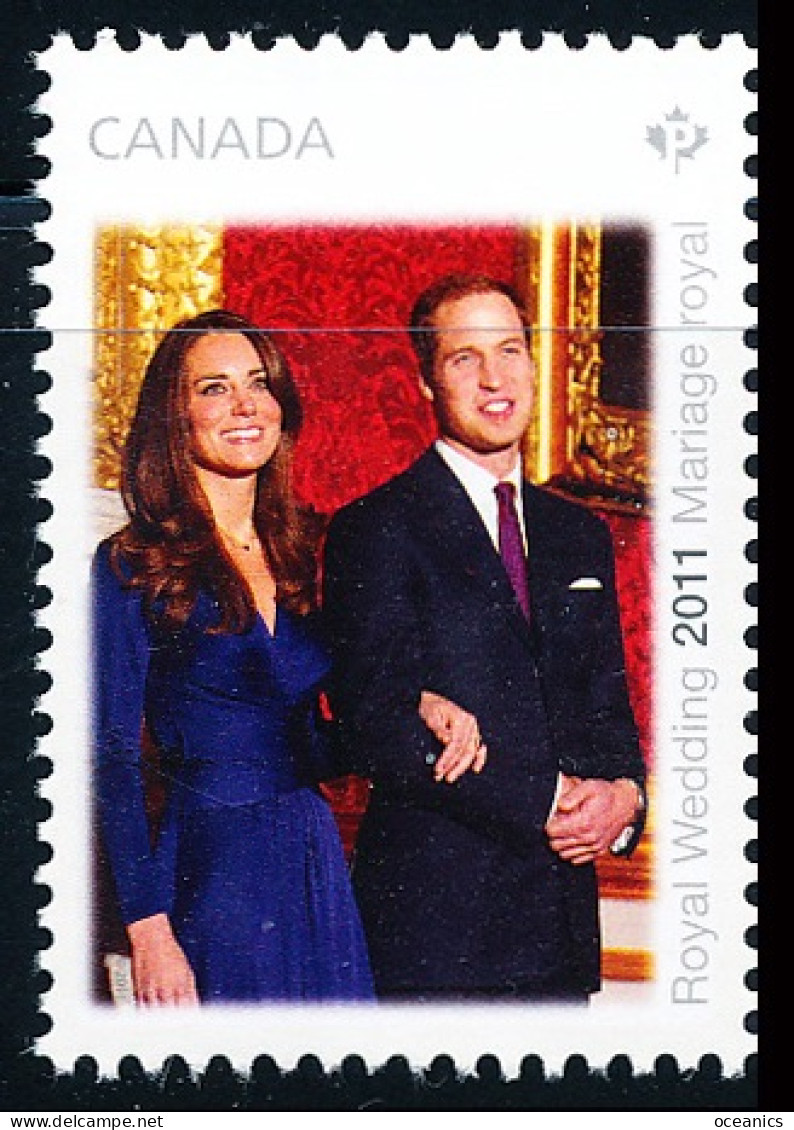 Canada (Scott No.2466i - Mariage Princier / Royal Wedding) [**] (P) [**] (P) - NOTE - DC - Unused Stamps