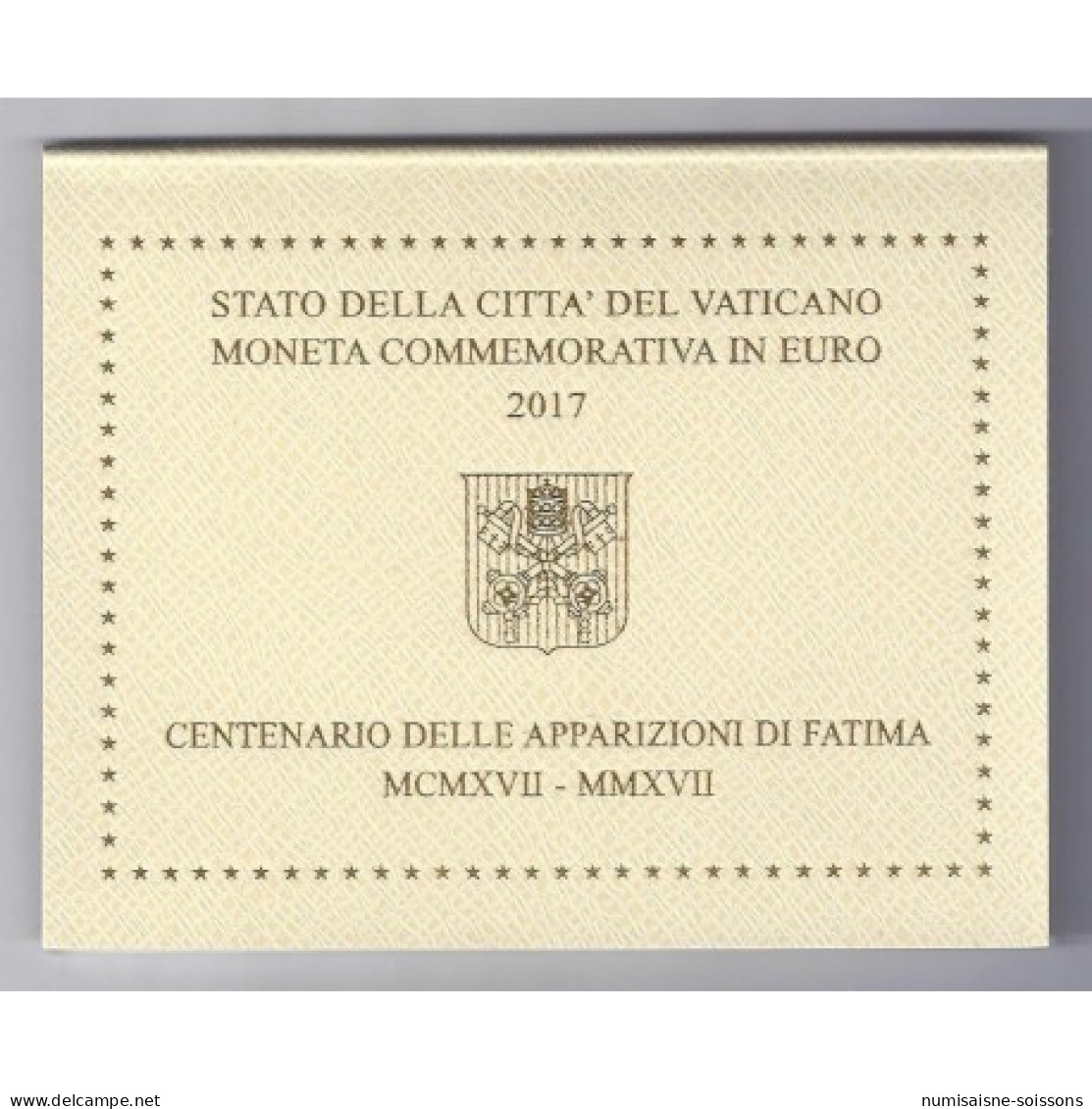 VATICAN - 2 EURO 2017 - FATIMA - Vaticano (Ciudad Del)