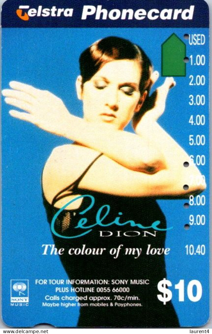 6-3-2024 (Phonecard) Celine Dion - CDB - M. Bolton -  $ 5.00 - 10.00 & 10.00 Phonecard - Carte De Téléphoone (3) - Australie