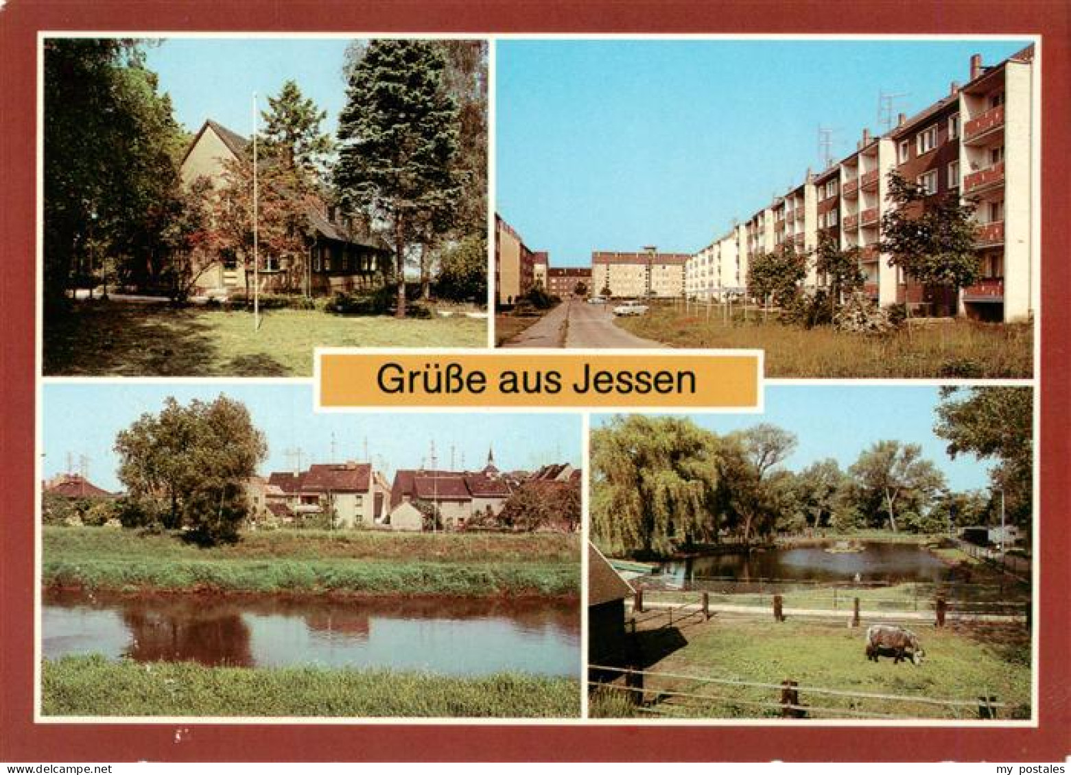 73962844 Jessen_Elster Kinderkurheim Strasse Der Freundschaft Teilansicht Tierpa - Jessen