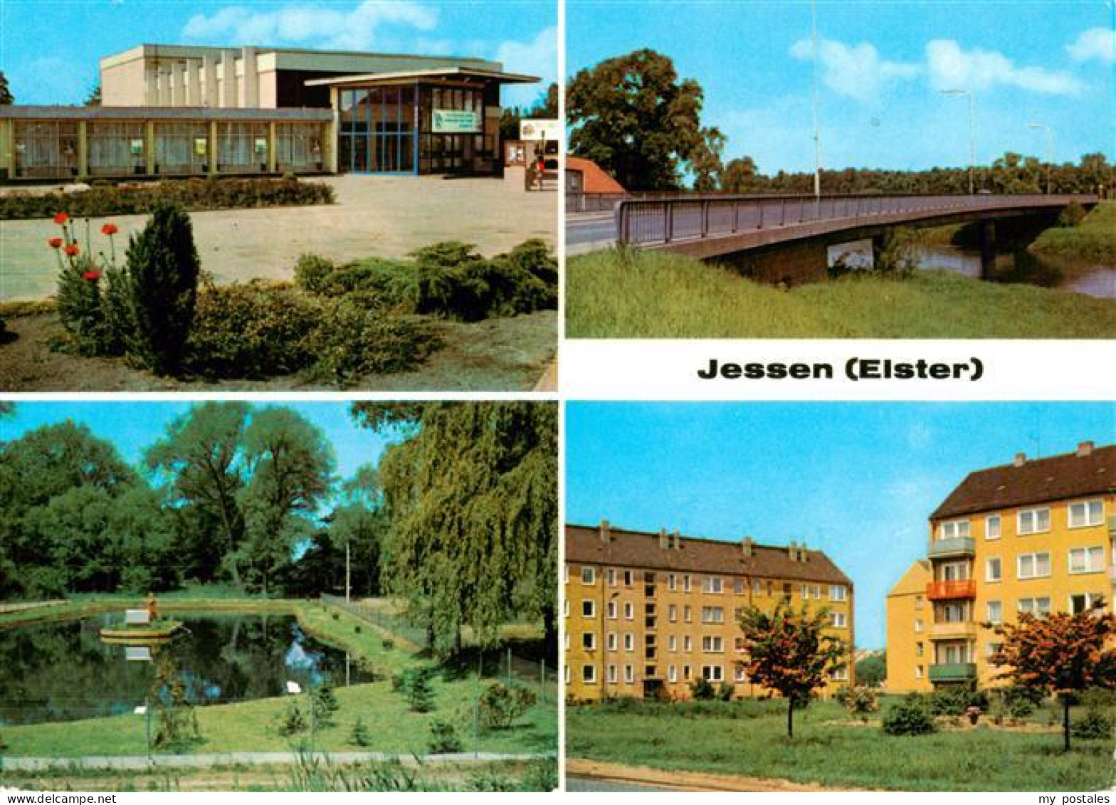 73962843 Jessen_Elster Kulturhaus Friedensbruecke Parkanlage Heinrich Rau Strass - Jessen