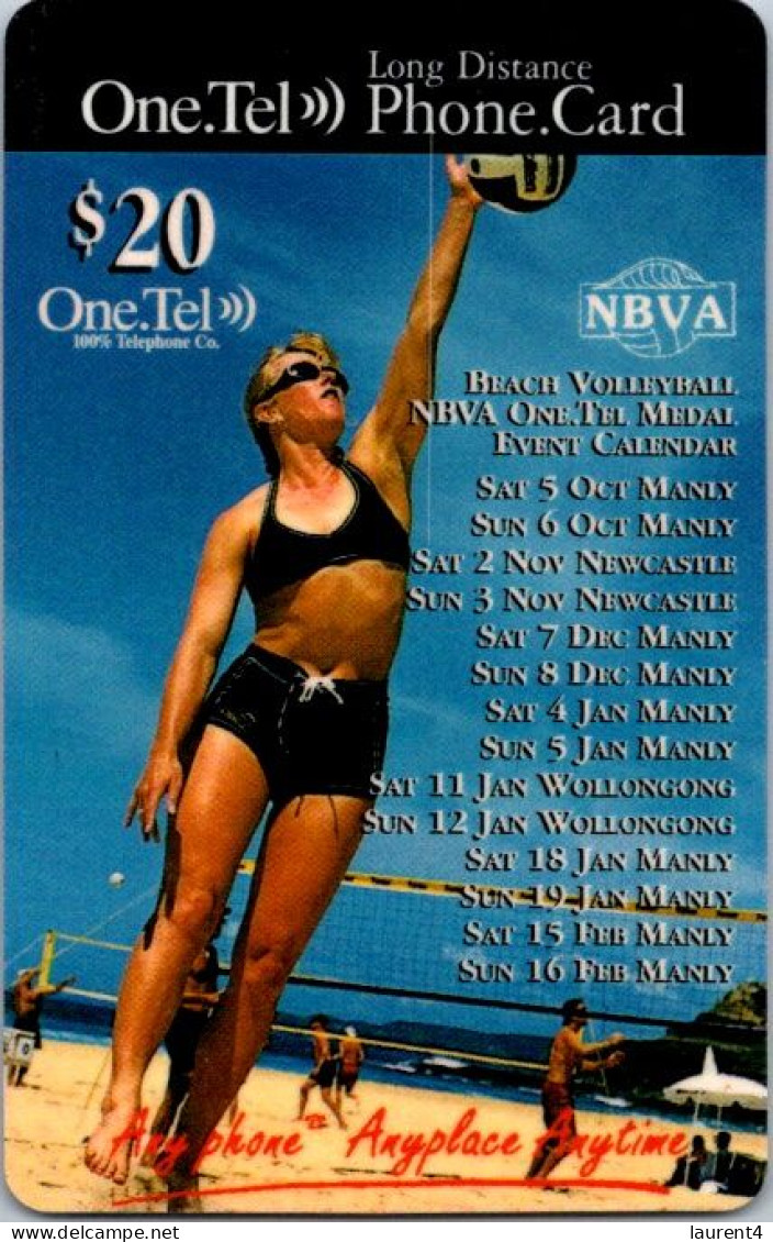 6-3-2024 (Phonecard) One Tell - Beach Volleyball -  $ 10.00 - 20.00 Phonecards - Carte De Téléphoone (2 Cards) - Australie