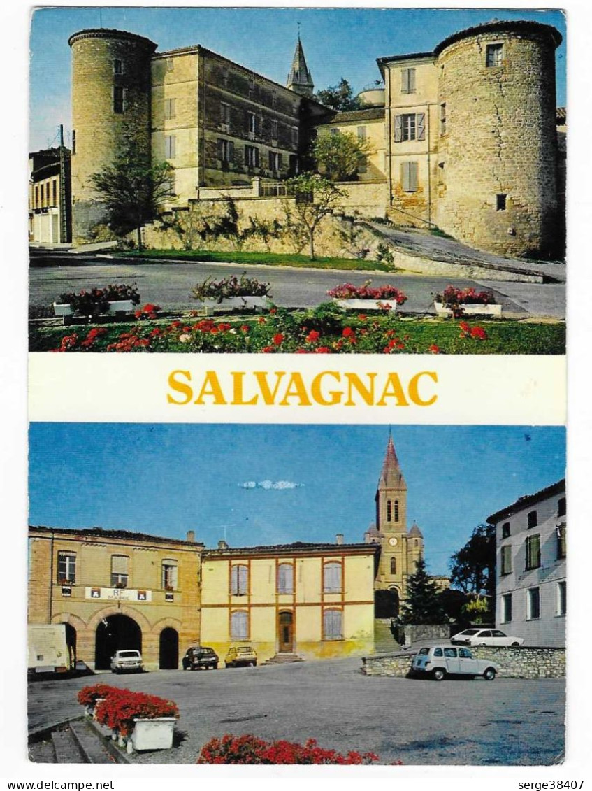 Salvagnac - 1989 - Renault 4 Devant La Mairie - N°276  # 11-23/25 - Salvagnac