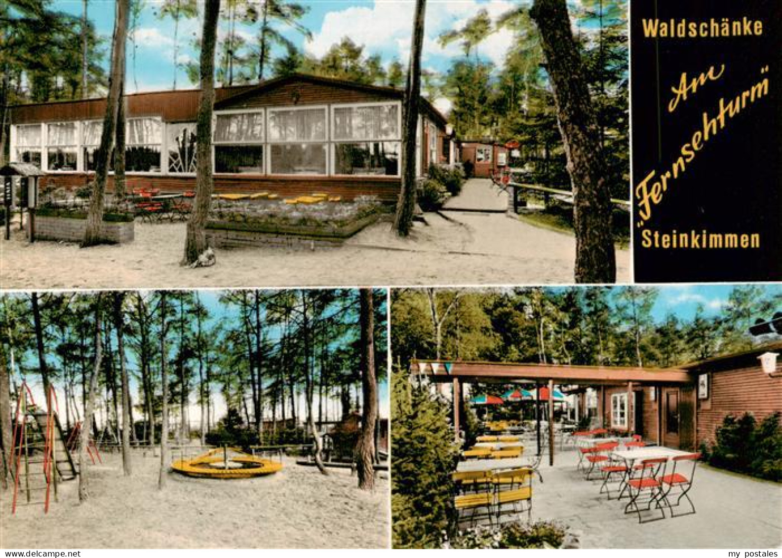 73881665 Steinkimmen Waldschaenke Am Fernsehturm Terrasse Kinderspielplatz Stein - Ganderkesee