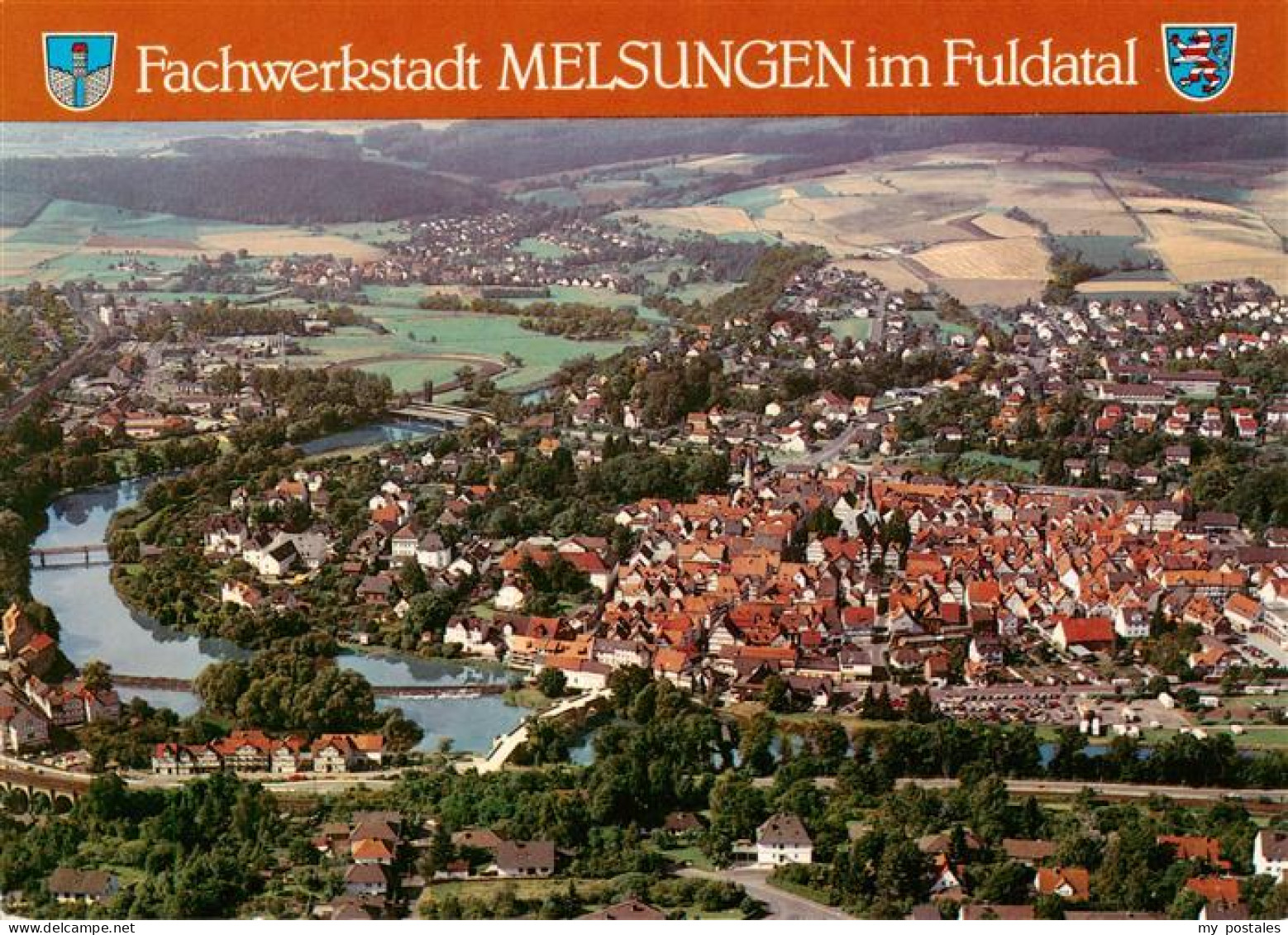 73881610 Melsungen Fulda Fliegeraufnahme Melsungen Fulda - Melsungen