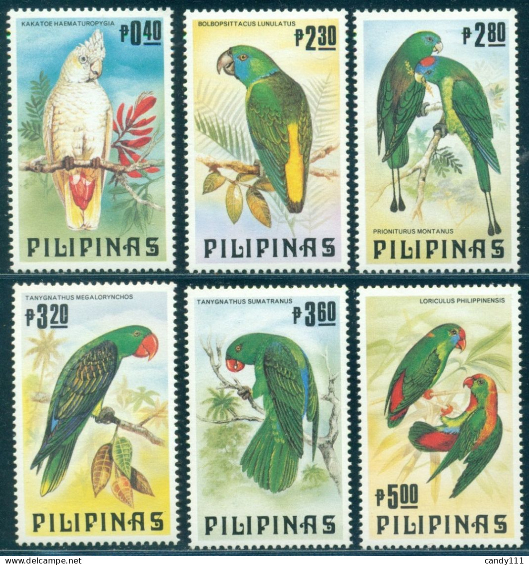 1984 Birds,Parrots,cockatoo,hanging Parrot,guaiabero , Philippines,1556,MNH - Papagayos