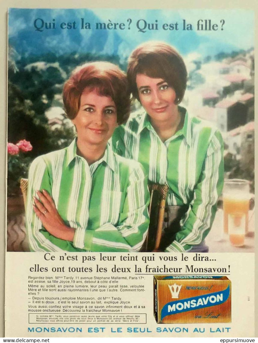 Publicité Papier  MONSAVON Juin 1967 FAC 1154 - Pubblicitari