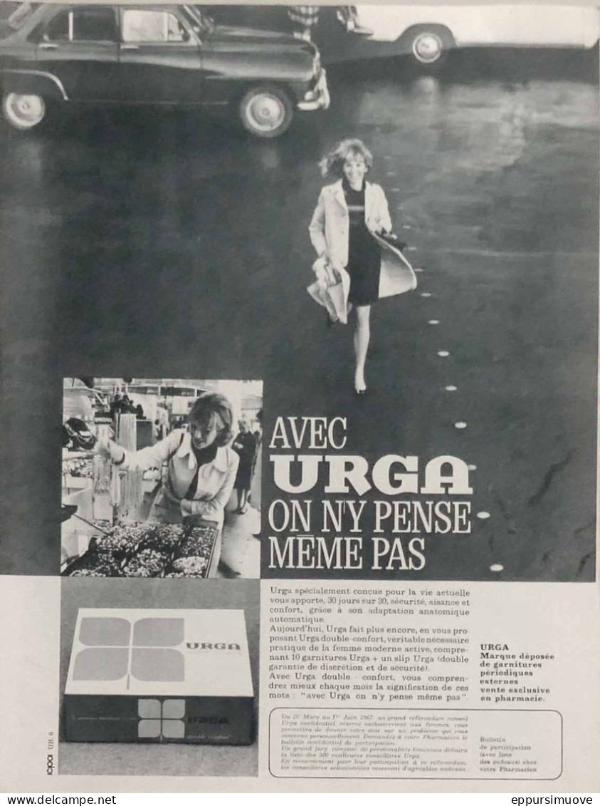 Publicité Papier  PANSEMENT URGA Mai 1967 FAC 1149 - Pubblicitari