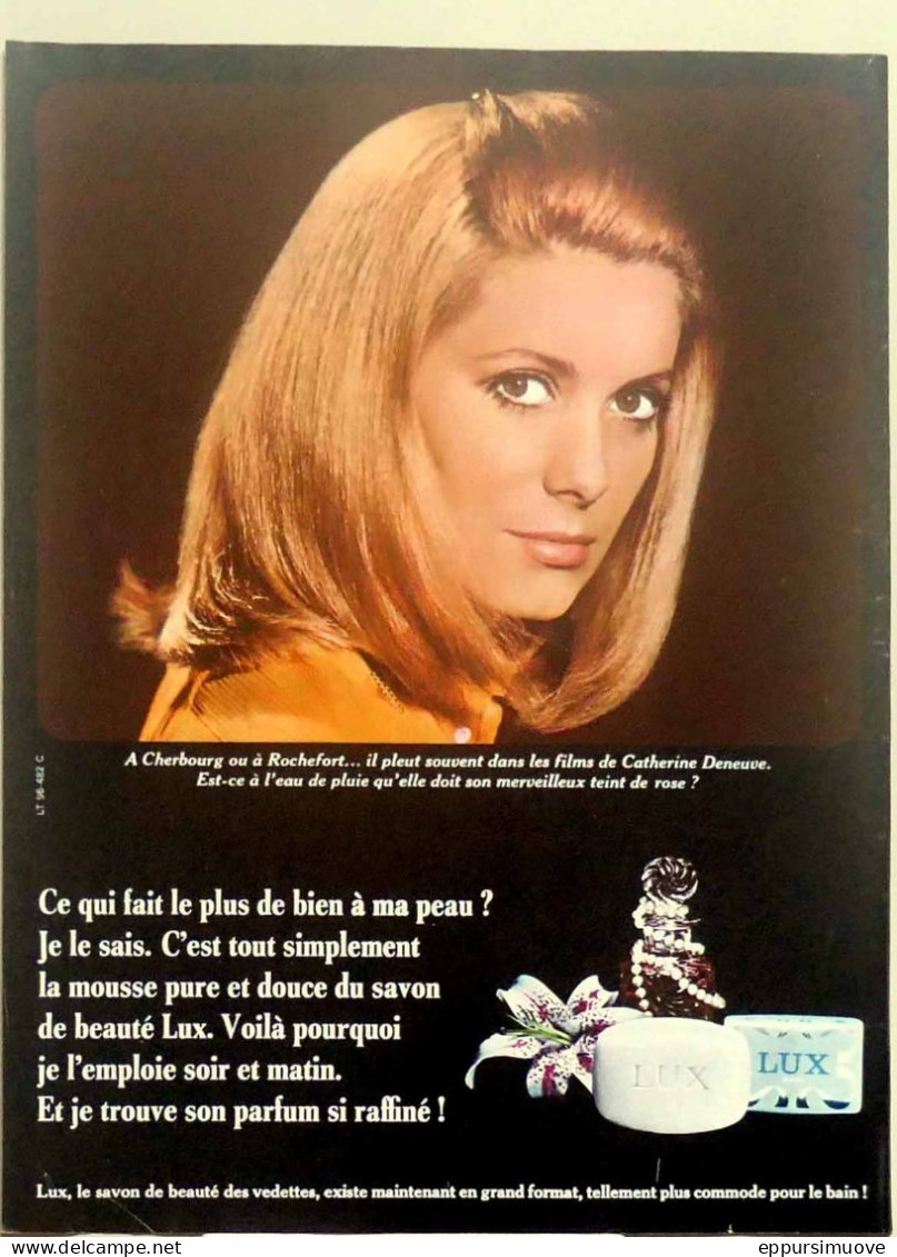 Publicité Papier  SAVON LUX CATHERINE DENEUVE Mai 1967 FAC 1149 - Pubblicitari