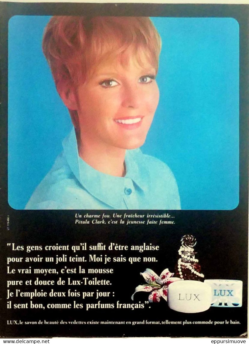 Publicité Papier  SAVON LUX PETULA CLARK Juillet 1967 FAC 1158 - Pubblicitari