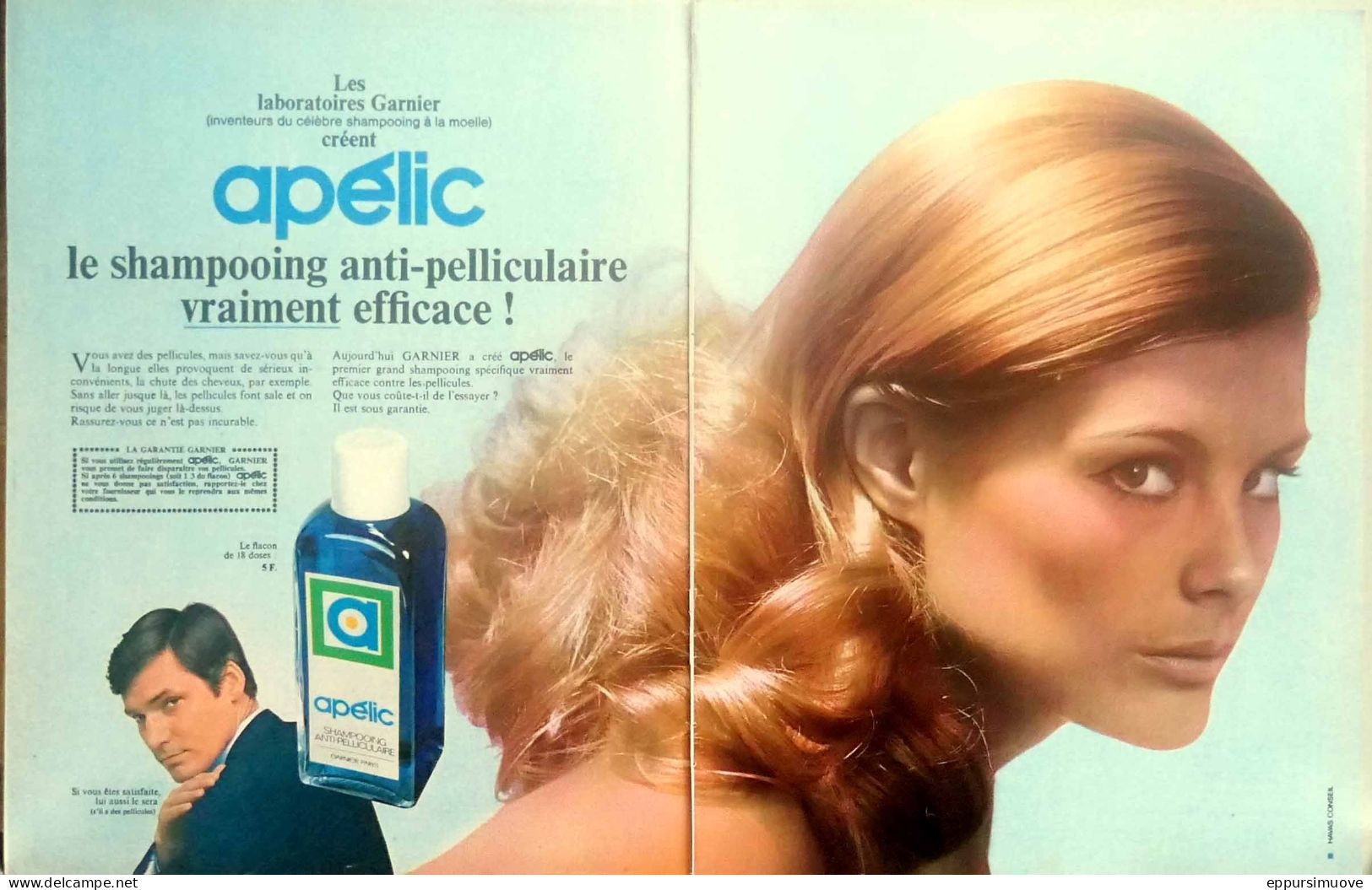 Publicité Papier  SHAMPOOING APELIC Novembre 1967 FAC 1178 - 2 Pages - Pubblicitari