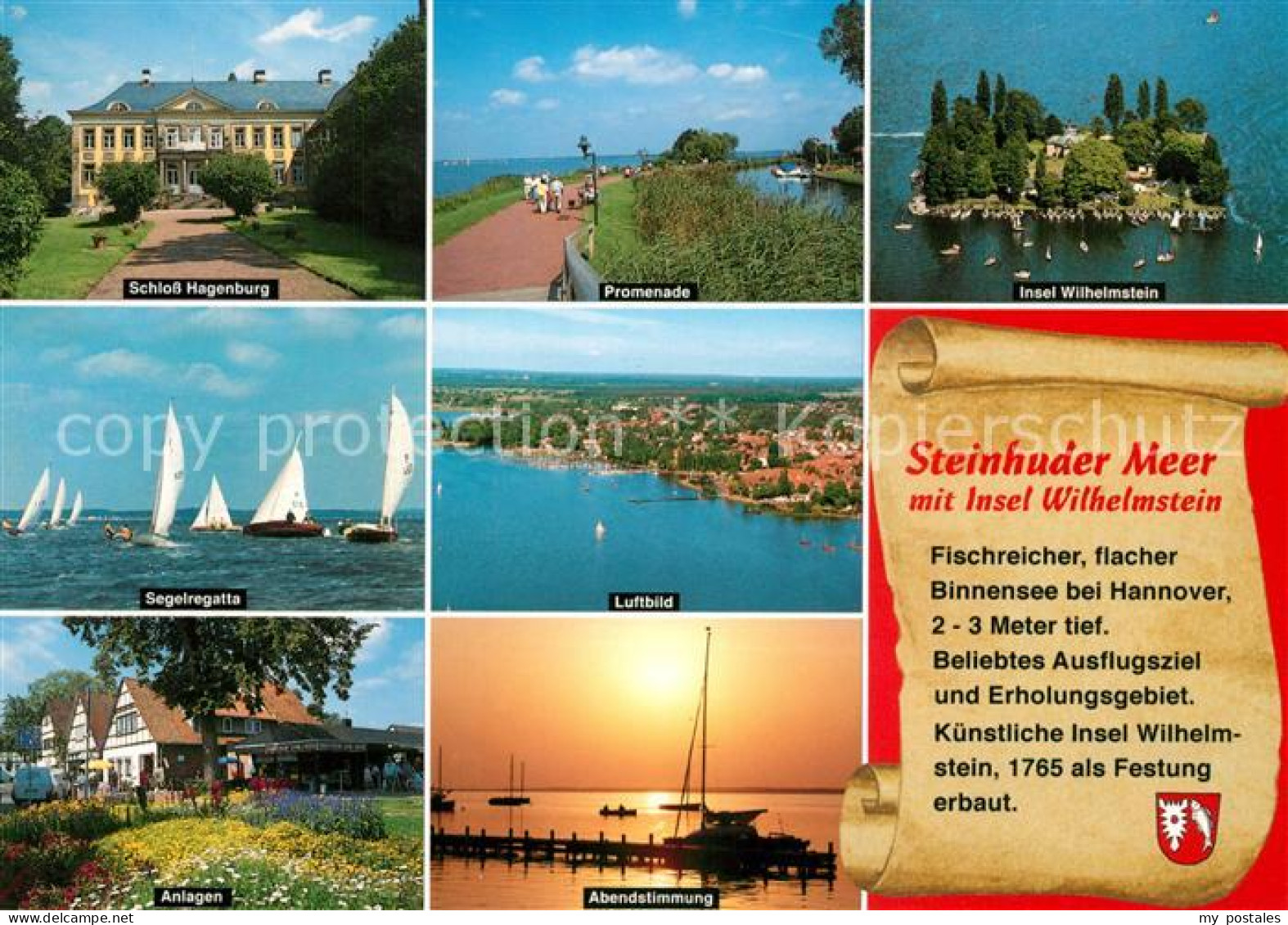 73216490 Steinhuder Meer Insel Wilhelmstein Fliegeraufnahme Schloss Hagenburg Pr - Steinhude