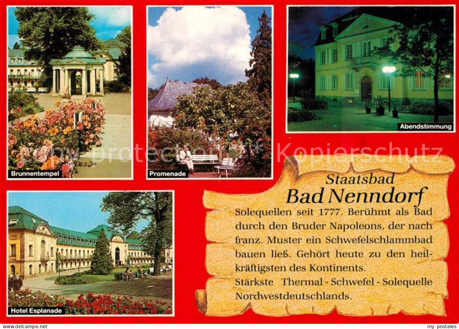 73214876 Bad Nenndorf Brunnentempel Hotel Esplanade Promenade Abendstimmung Bad  - Bad Nenndorf