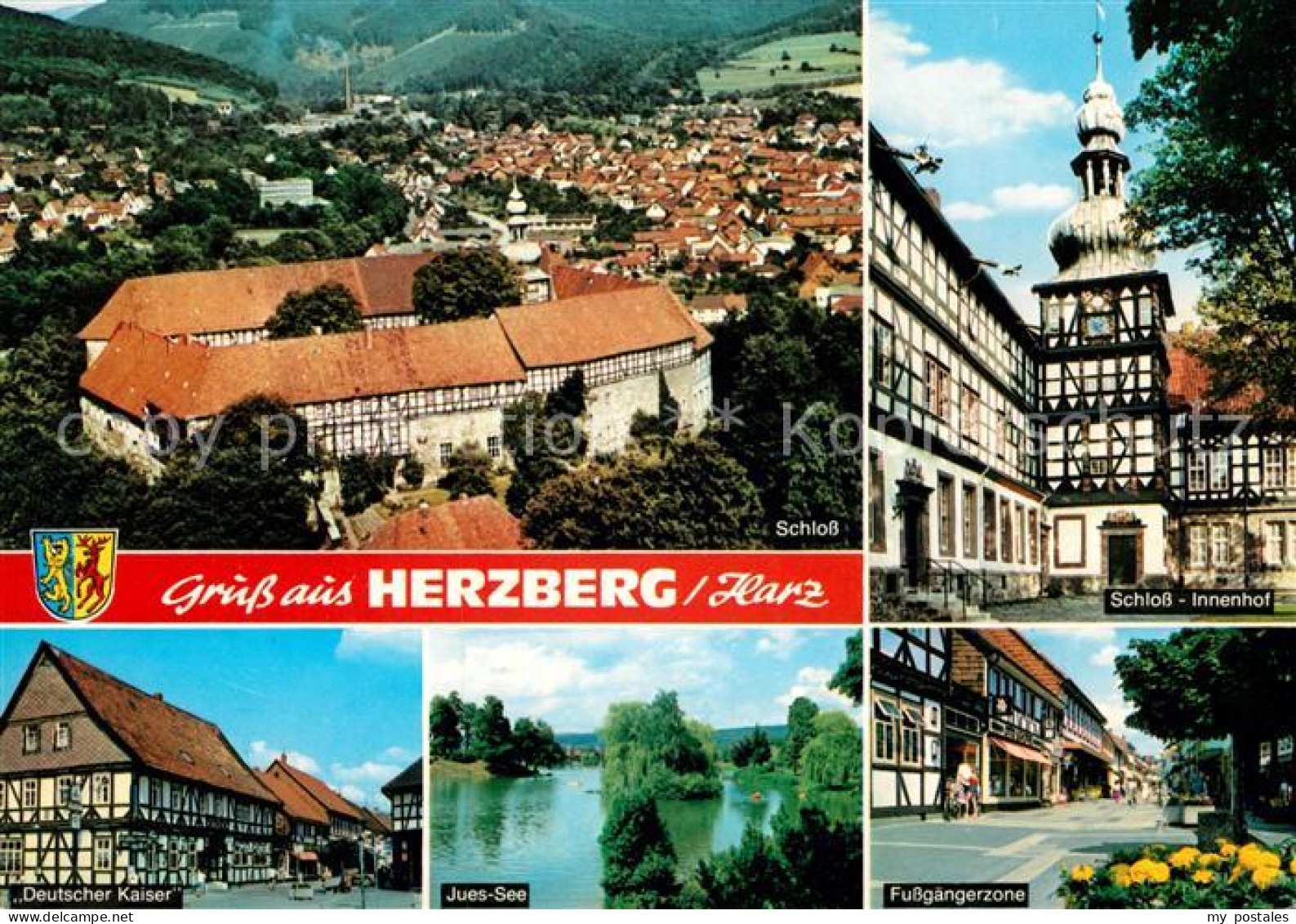 73214850 Herzberg Harz Schloss Innenhof Fussgaengerzone Juessee Hotel Deutscher  - Herzberg