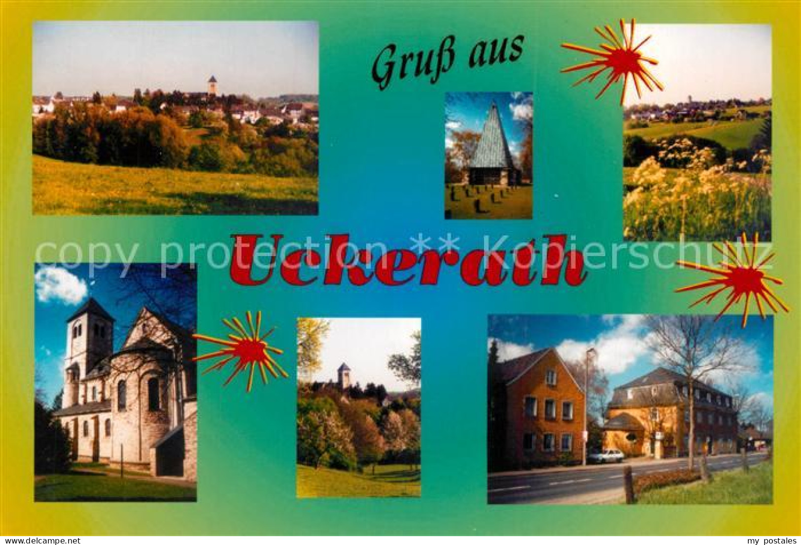 73214708 Uckerath Landschaftspanorama Kirche Hauptstrasse Uckerath - Hennef