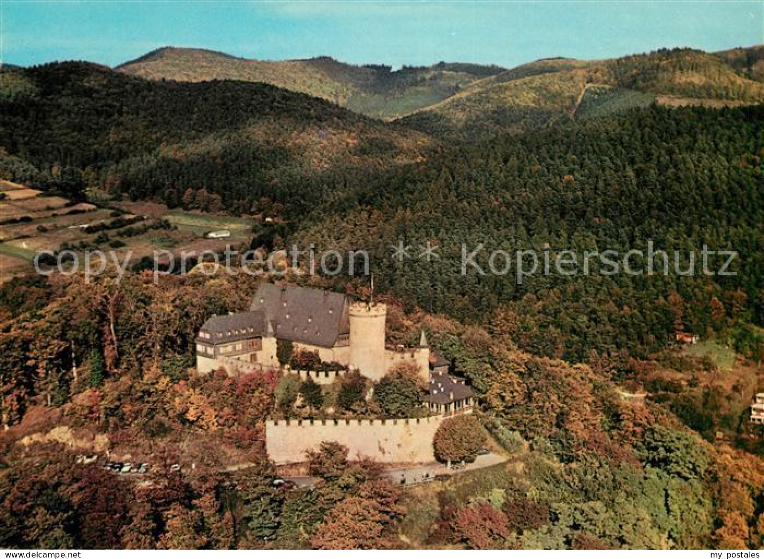 73214346 Biedenkopf Schloss Fliegeraufnahme Biedenkopf - Biedenkopf