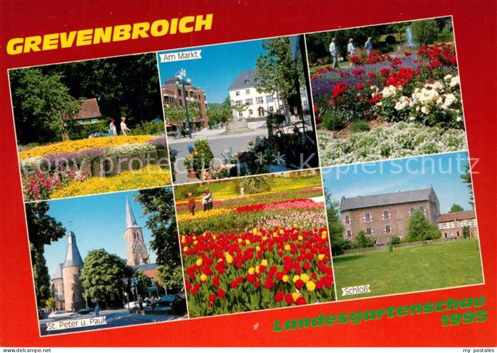 73213625 Grevenbroich Stadtpark Blumen Tulpenbeet Marktplatz St Peter Und Paul K - Grevenbroich