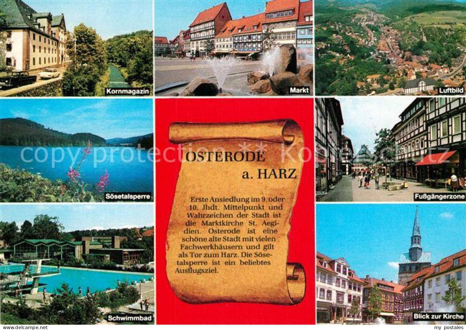 73213558 Osterode Harz Kornmagazin Markt Fliegeraufnahme Soesetalsperre Fussgaen - Osterode