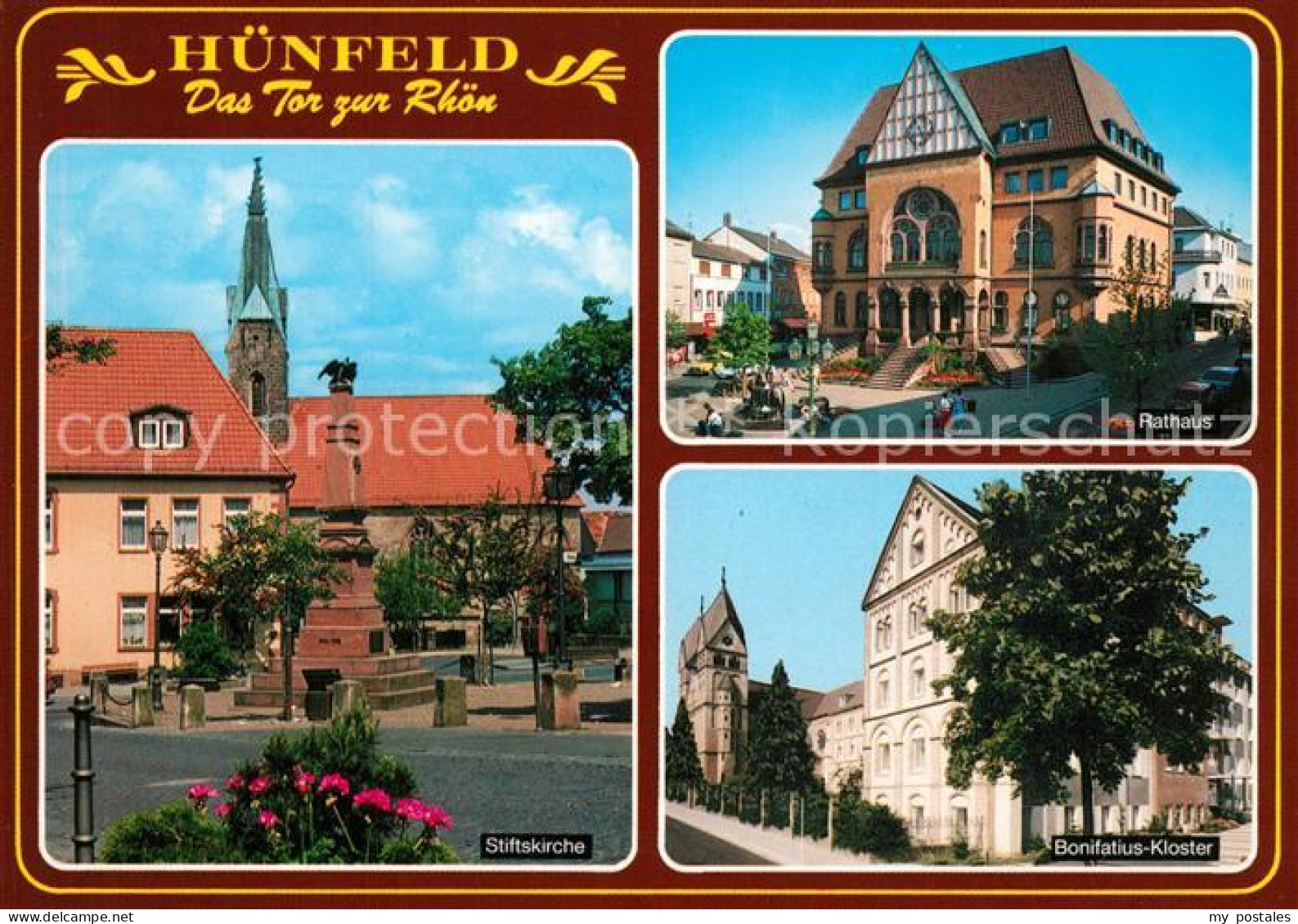 73213538 Huenfeld Stiftskirche Rathaus Bonifatius Kloster Huenfeld - Huenfeld