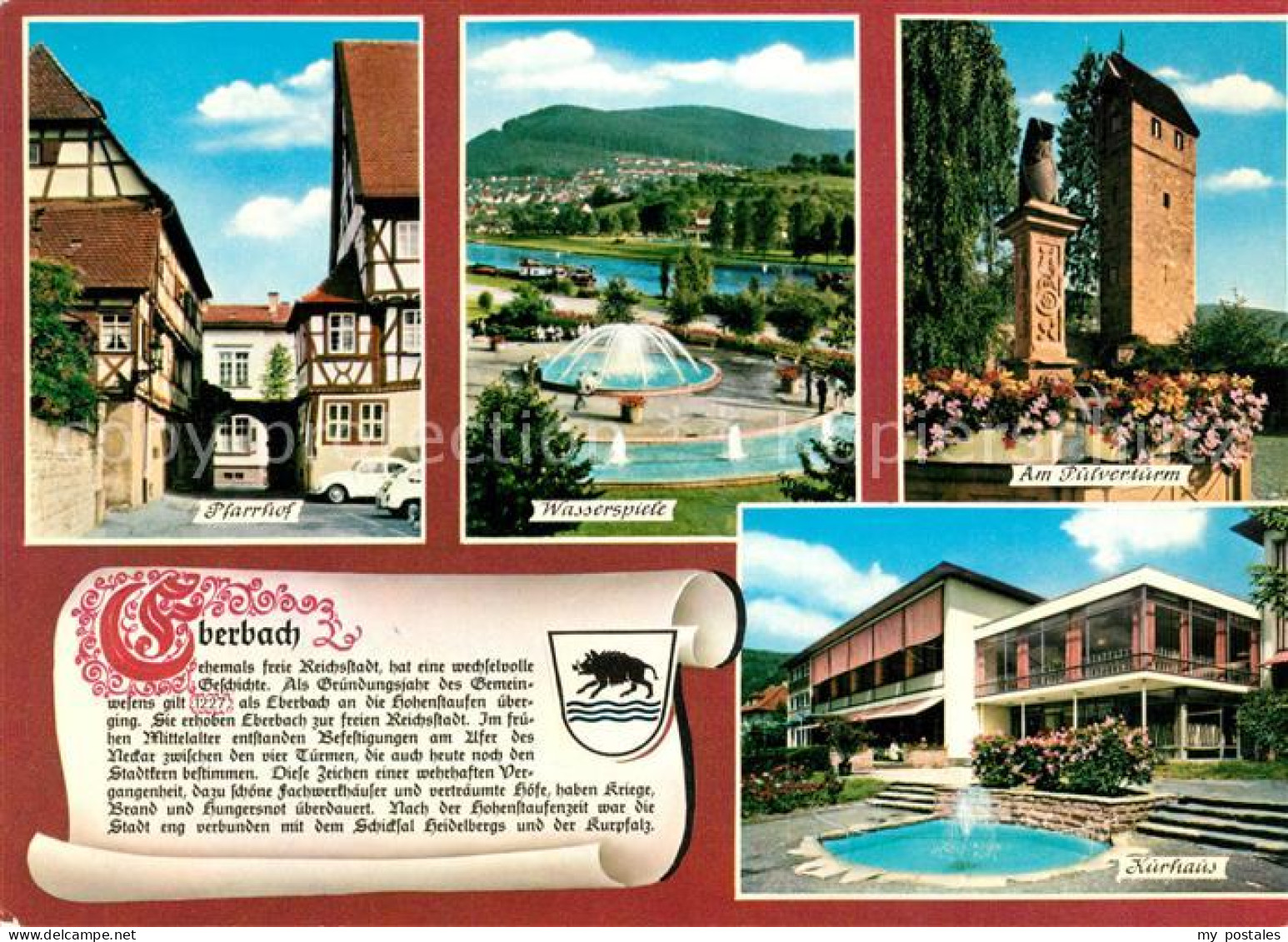 73213207 Eberbach Neckar Kurhaus Wasserspiele Pulverturm Pfarrhof  Eberbach Neck - Eberbach