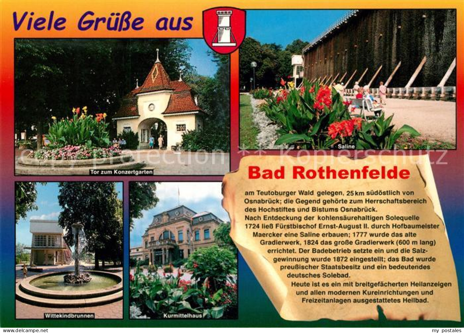 73213149 Bad Rothenfelde Saline Wittekindbrunnen Kurmittelhaus Konzertgarten  Ba - Bad Rothenfelde