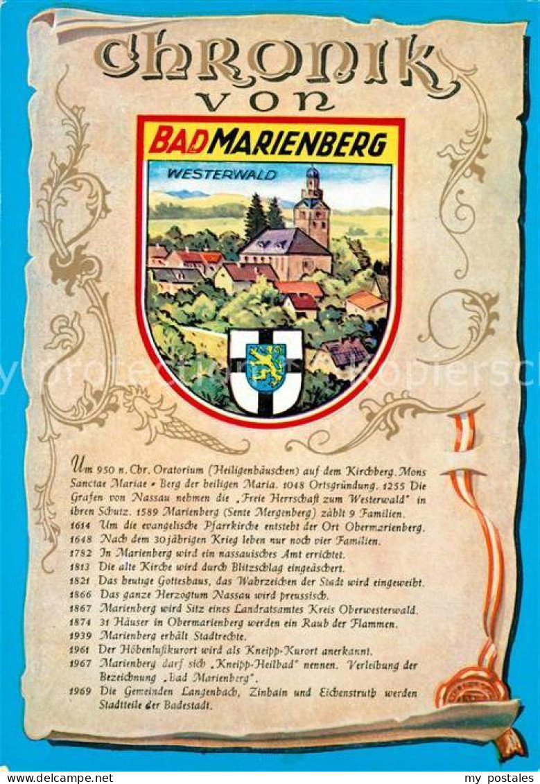 73213035 Bad Marienberg Chronik  Bad Marienberg - Bad Marienberg