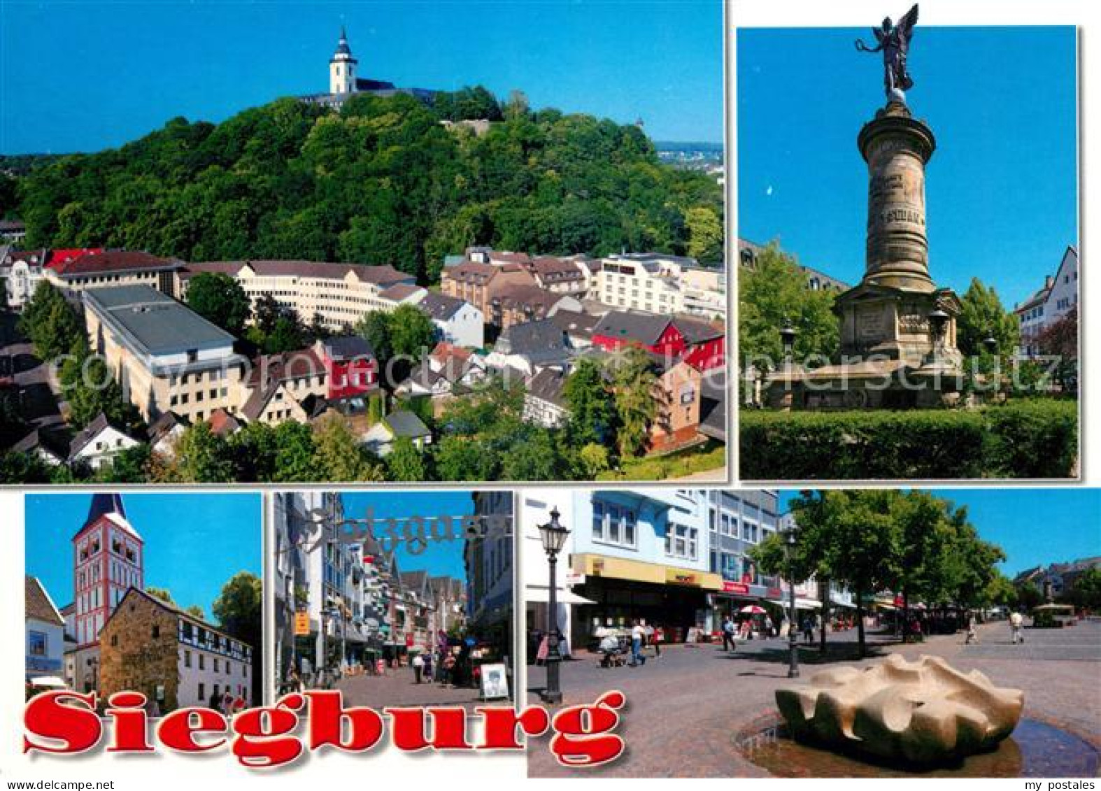 73212870 Siegburg Panorama Monument Kirche Salzgasse Stadtplatz Siegburg - Siegburg