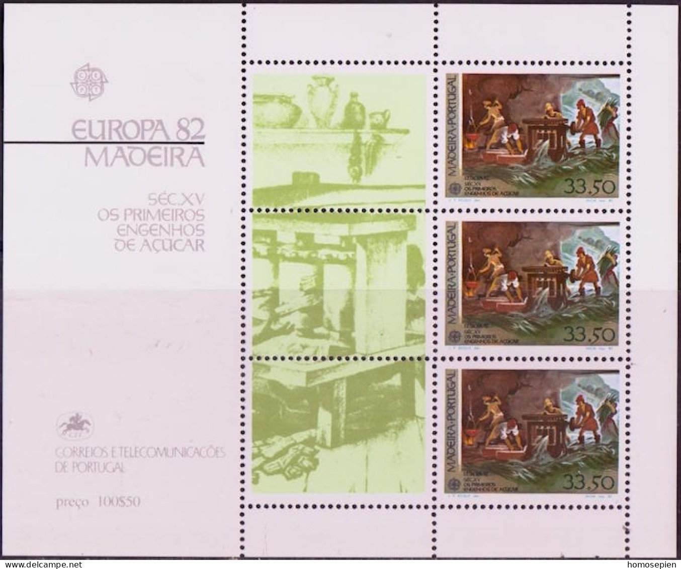 Europa CEPT 1982 Madère - Madeira - Portugal Y&T N°BF3 - Michel N°B3 *** - 33,50e EUROPA - 1982