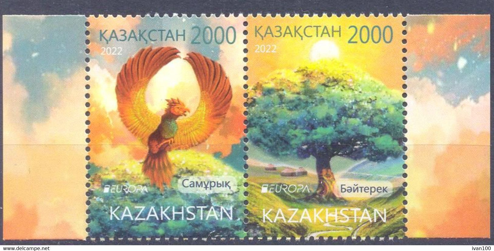 2022. Kazakhstan,  Europa 2022, 2v,  Mint/** - Kazajstán