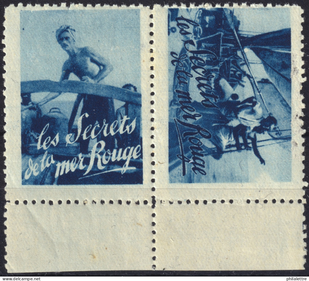 FRANCE (ca.1931) - 2 Vignettes Se-tenant "Les Secrets De La Mer Rouge" (Henry De Monfreid) - Neufs ** (Bord De Feuille) - Sonstige & Ohne Zuordnung