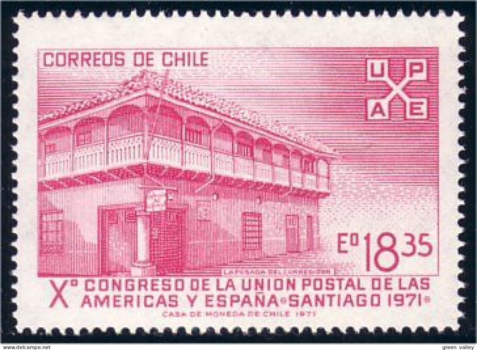 252 Chili UPU Postal Union MNH ** Neuf SC (CHL-4) - U.P.U.