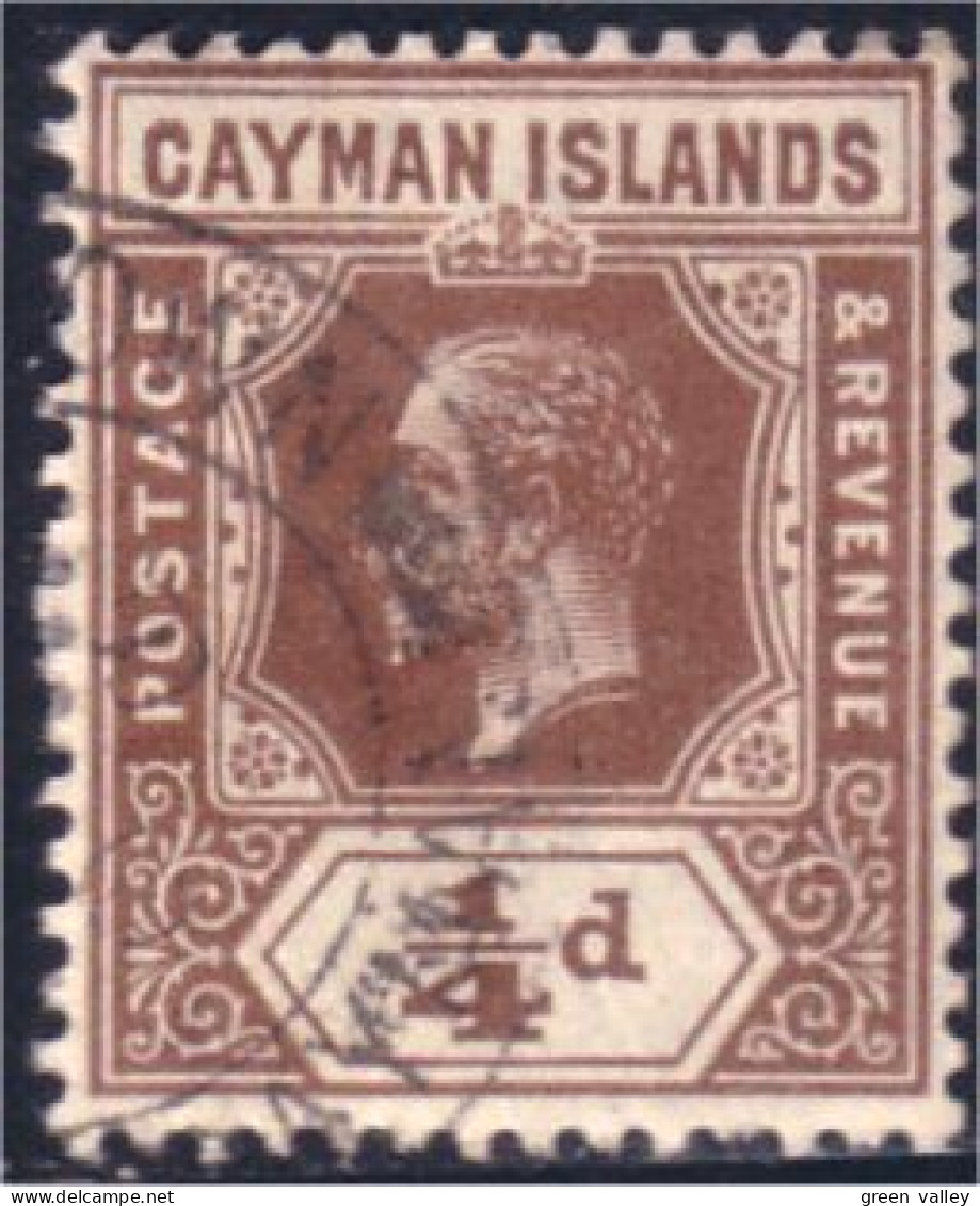 242 Cayman 1/2p Brown George V 1913 (CAY-58) - Iles Caïmans