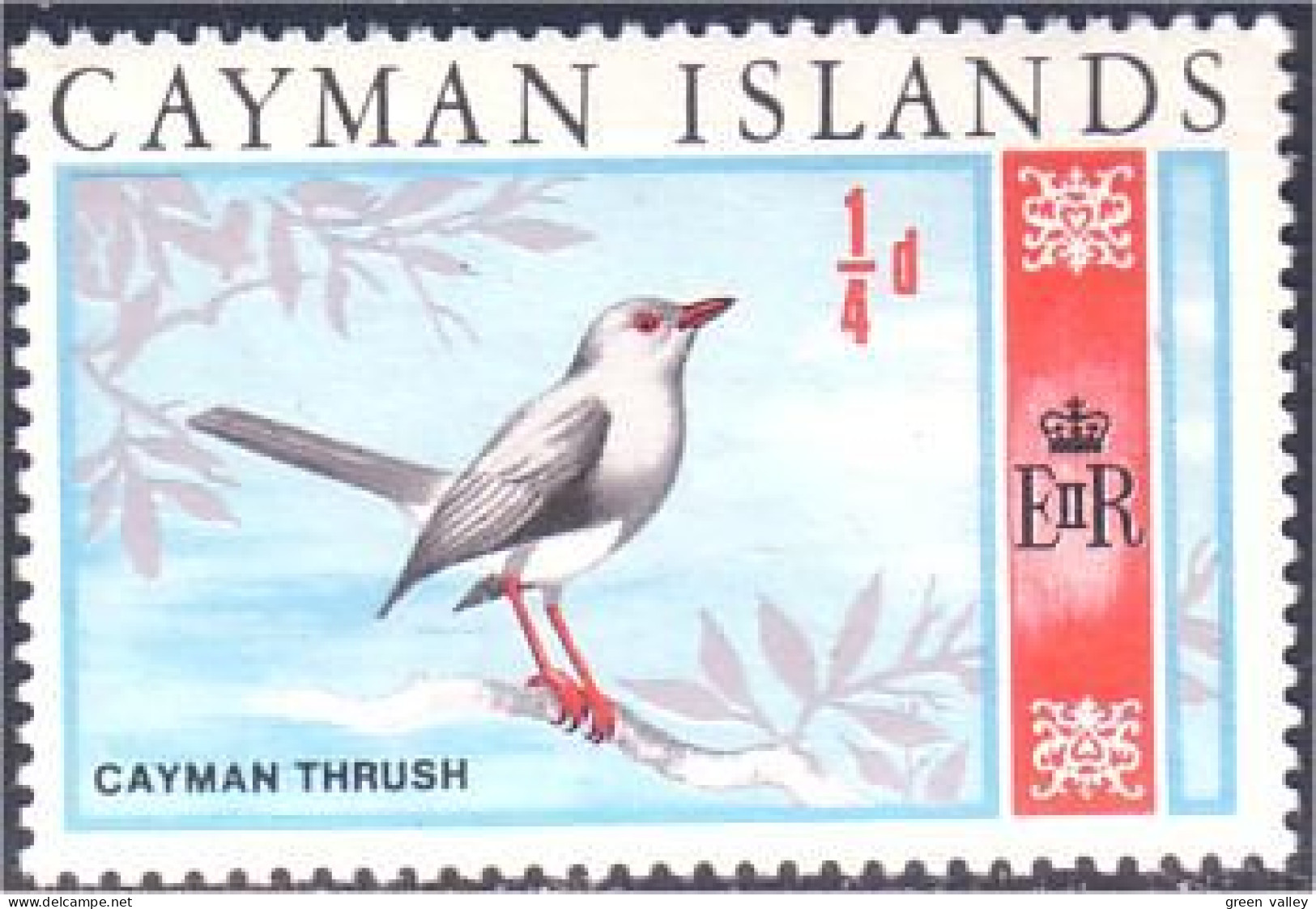 242 Cayman Thrush Bird MNH ** Neuf SC (CAY-35a) - Kaimaninseln