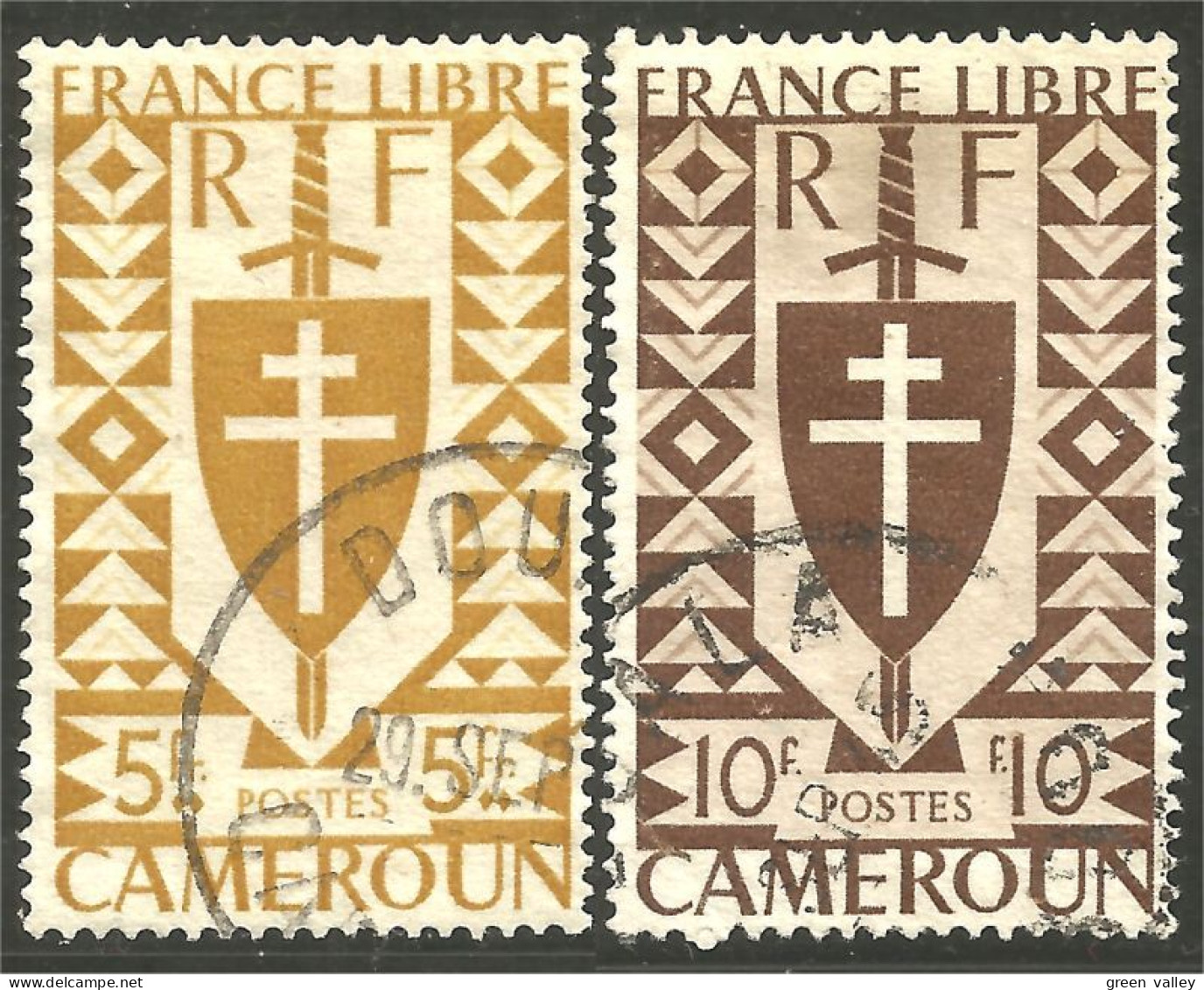 236 Cameroun France Libre Série Londres (CAM-114) - Usados