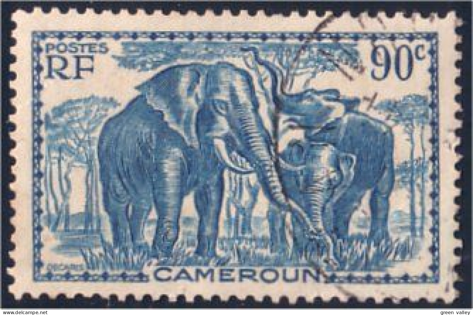 236 Cameroun Elephants Elefante Eléphant Olifant (CAM-53) - Elefanten