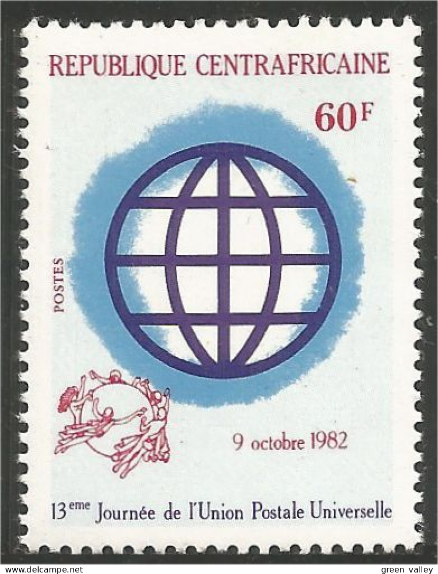 234 Centrafrique UPU Globe MNH ** Neuf SC (CAF-37) - U.P.U.
