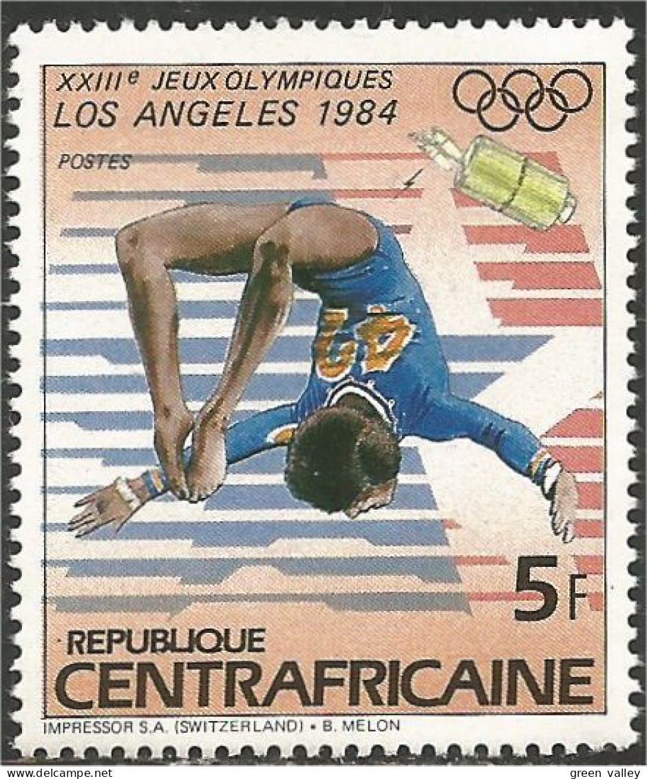 234 Centrafrique Gymnaste Gymnastique MNH ** Neuf SC (CAF-31) - Gymnastique