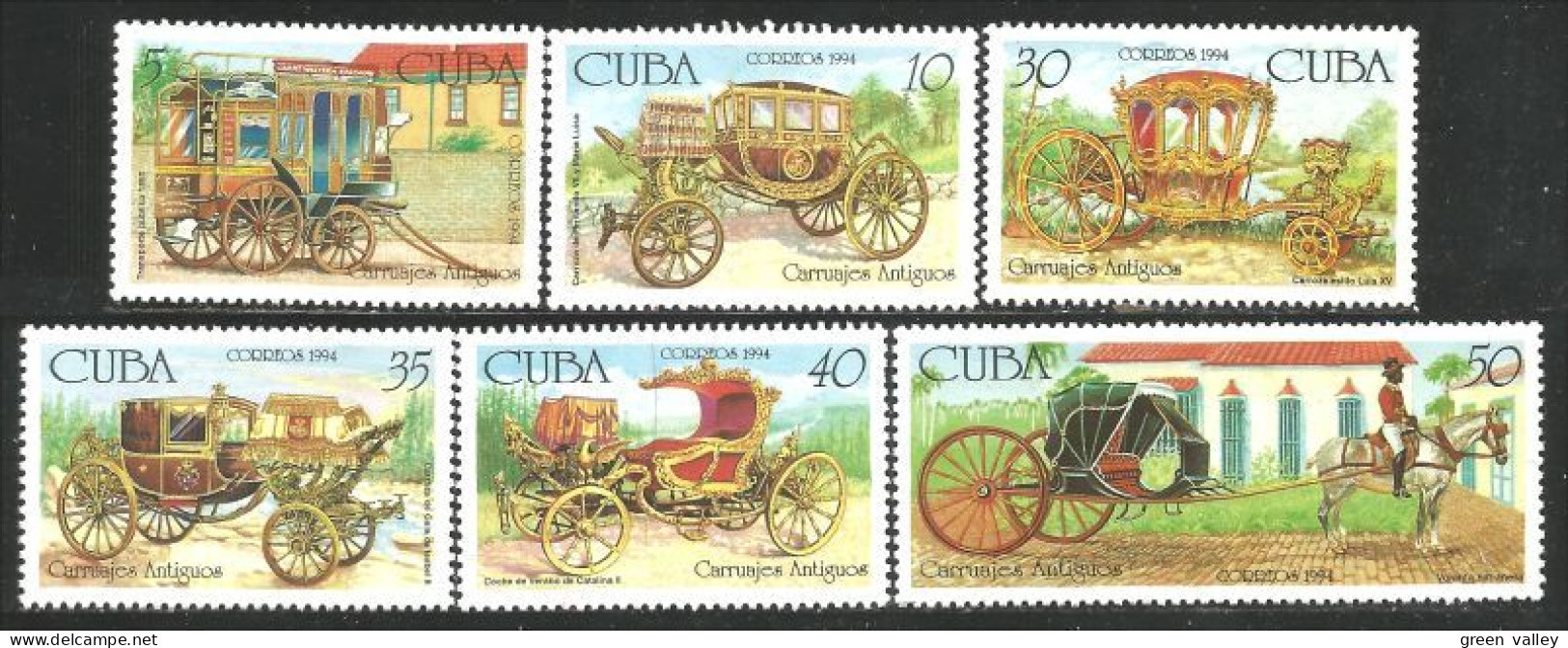 284 Cuba Diligence Coach MNH ** Neuf SC(CUB-89b) - Kutschen