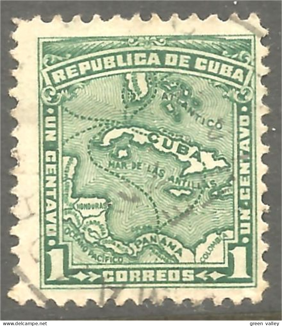 284 Cuba Map Carte (CUB-79) - Física