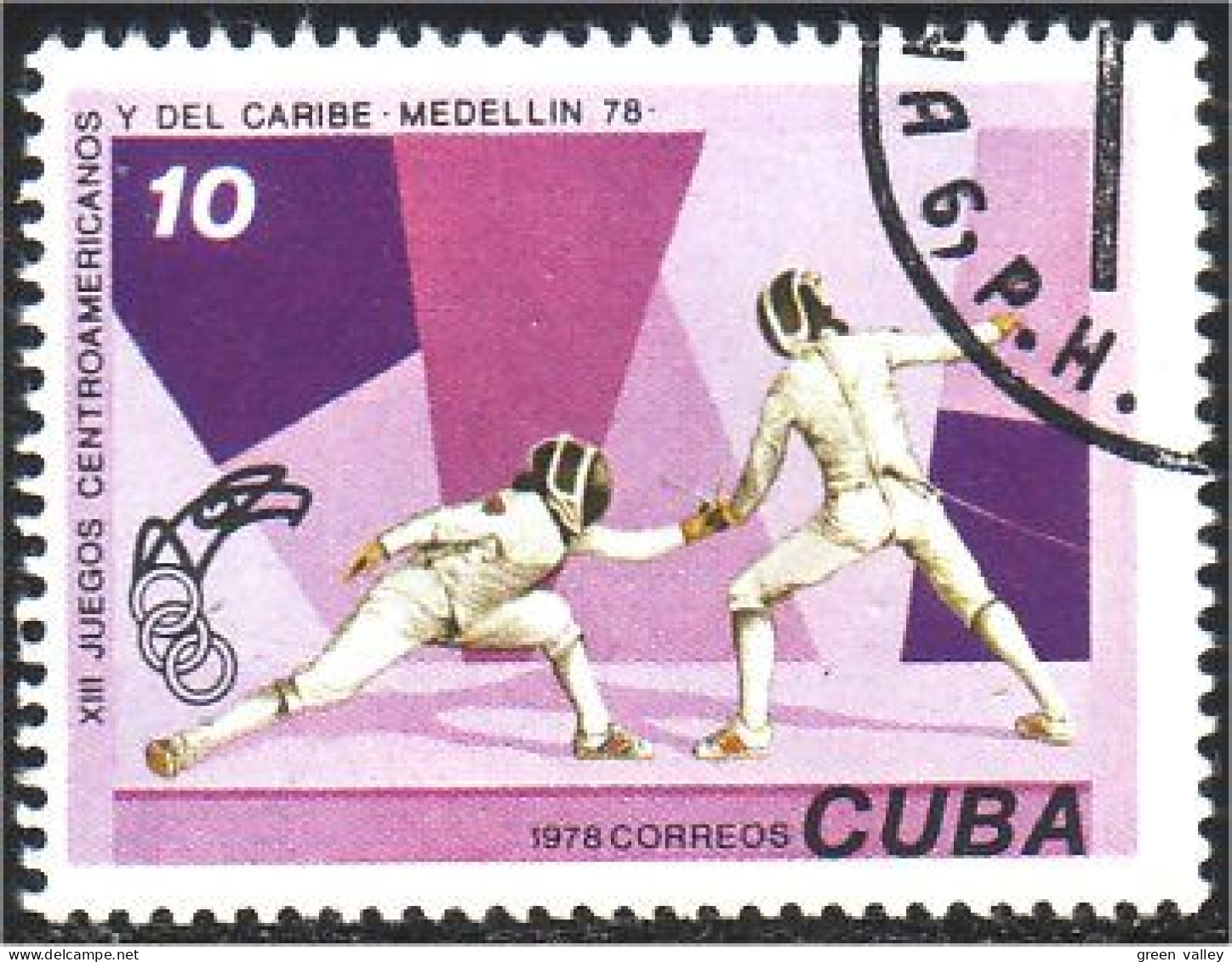 284 Cuba Escrime Fencing Fechten Esgrima Scherma (CUB-3) - Fencing