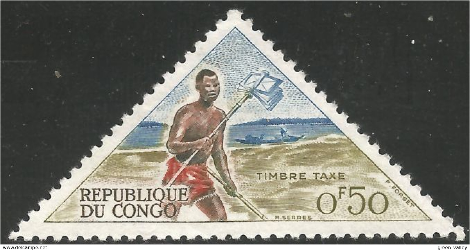272 Congo Triangle Postier Facteur Mailman Postman Messenger MH * Neuf (CGO-46) - Altri (Terra)