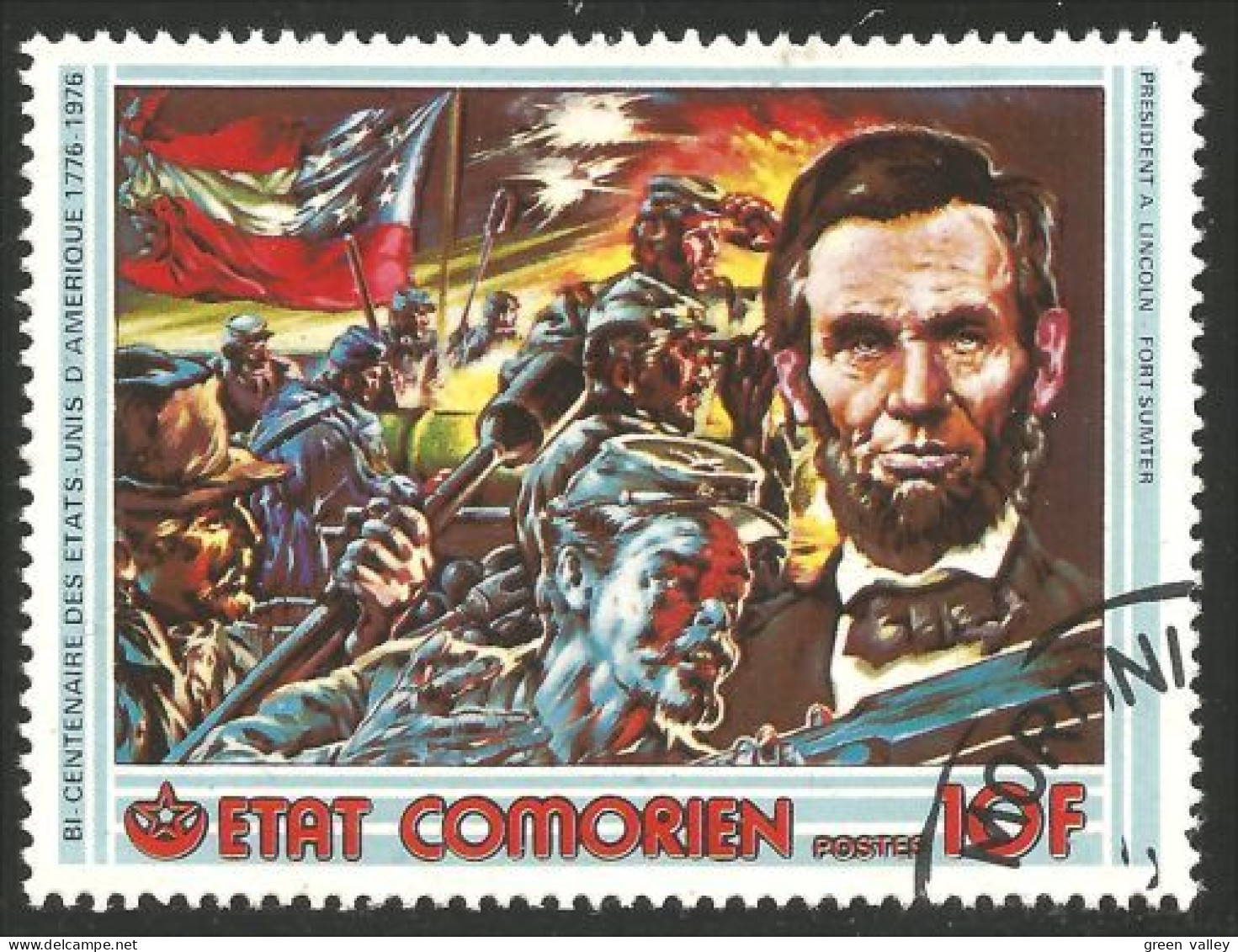 270 Comores US Bicentennial Lincoln (COM-70) - Us Independence