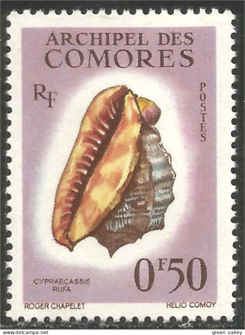 270 Comores Coquillages Shells Schaltier Mariscos Moluscos MH * Neuf (COM-53) - Unused Stamps