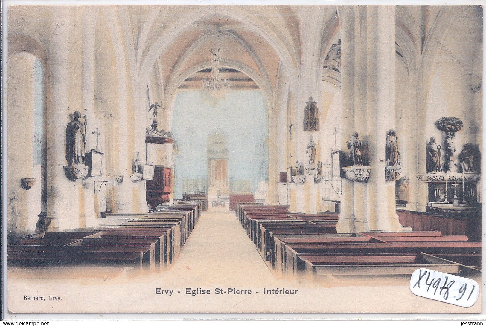 ERVY- EGLISE ST-PIERRE- INTERIEUR - Ervy-le-Chatel