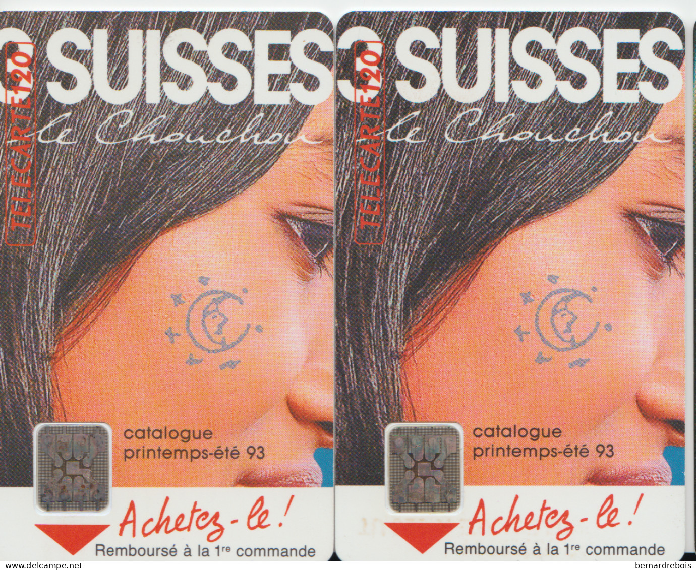 TC10 -F332 Et F332A - 3 SUISSES, Pour 1 Euro - 1987