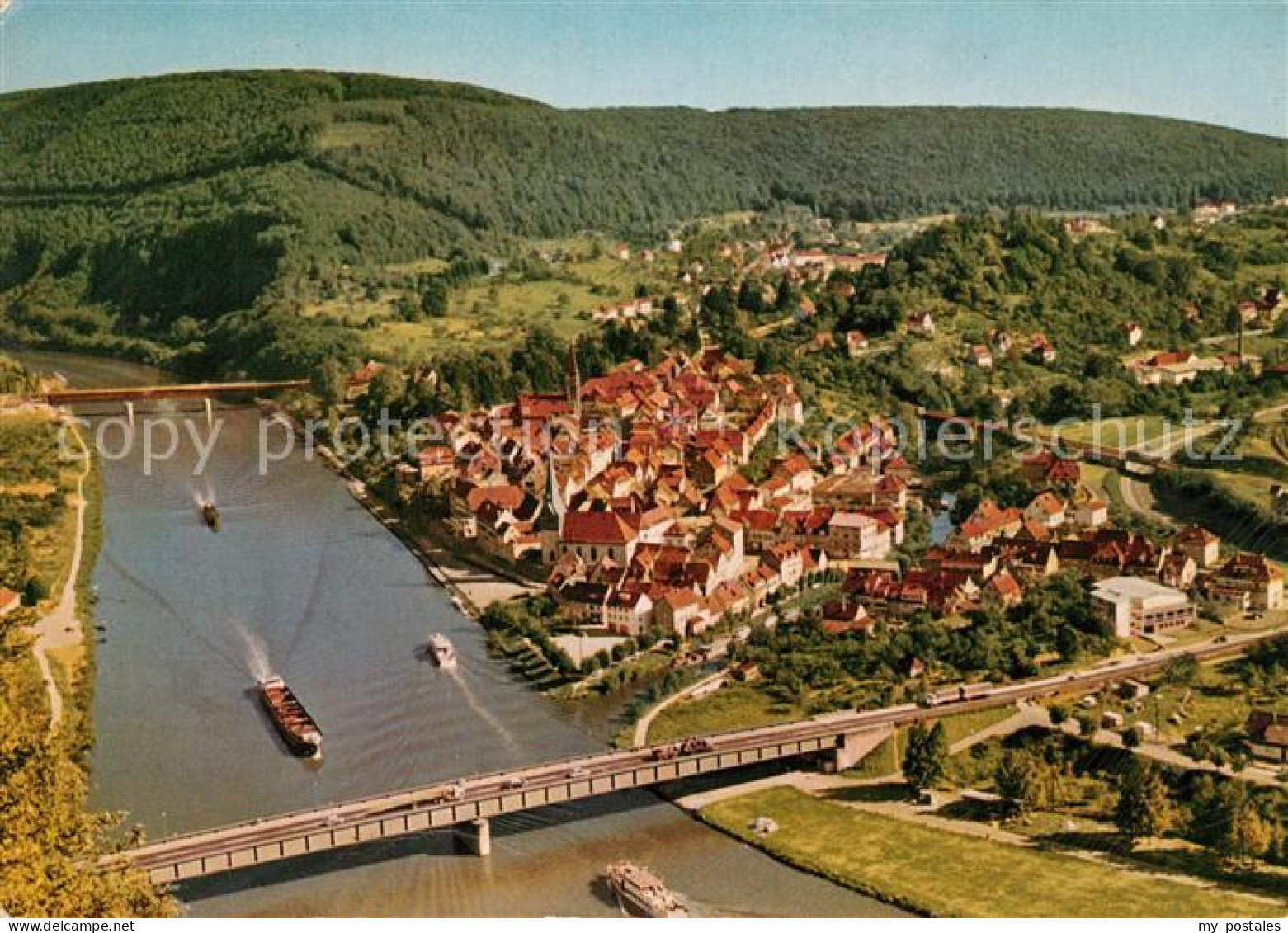 73212754 Neckargemuend Fliegeraufnahme Mit Elsenzmuendung Neckargemuend - Neckargemuend